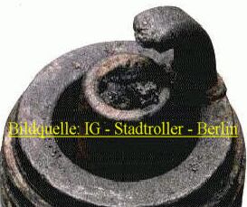 stark überhitzte Kerze