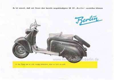 Prospekt SR59 Berlin von 1959