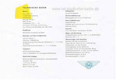 Prospekt SR59 Berlin von 1959