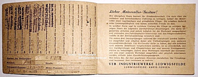 ge�ffnetes Durchsichtenheft