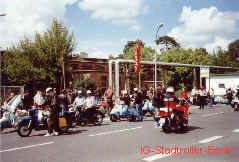 Ausfahrt zu den IWL-Hallen 23.7.2000