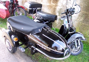 Seitenwagen leider umgebaut