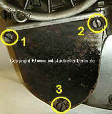 Blechverschlu�deckel an linker Motorgeh�useh�lfte