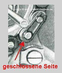 Kettenschlo� richtig einsetzen