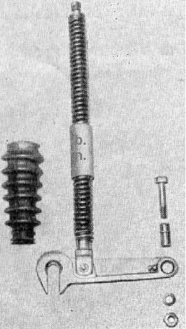 Vorderradfederung, zerlegt