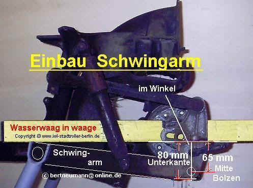 ein Bild vor dem Zerlegen der Hinterradfederung