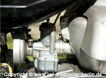 Bing Vergaser und Knecht-Luftfilter