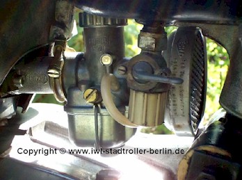 Bing Vergaser und Knecht-Luftfilter
